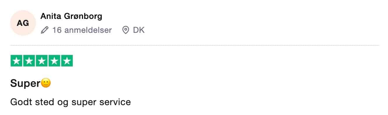 Kundebedømmelser fra Google og Trustpilot